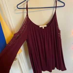 Maroon blouse size small